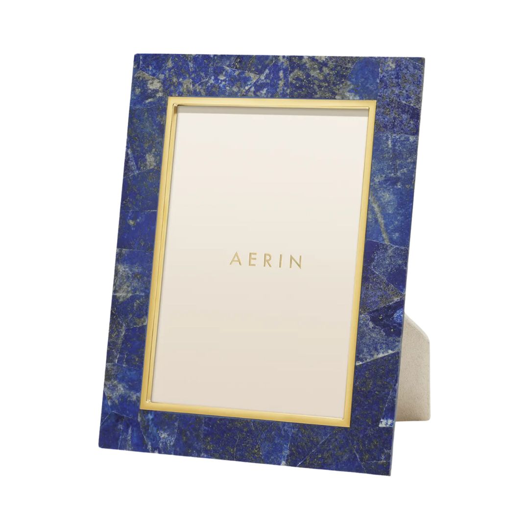 AERIN Cassiel Mosaic Picture Frame - 5" x 7" in Blue