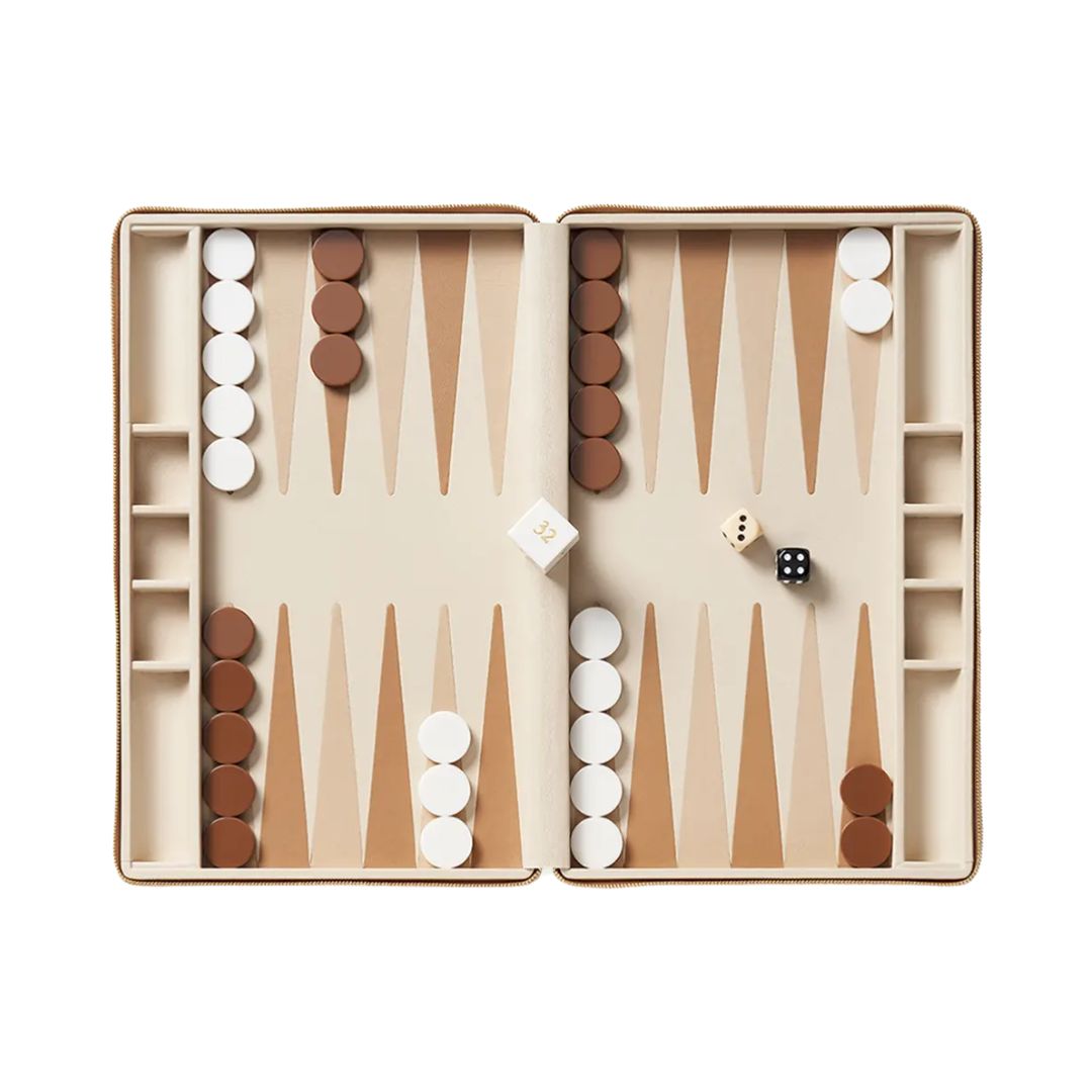 AERIN Enzo Travel Backgammon Set