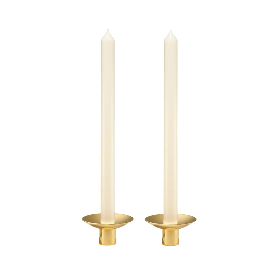 AERIN Evelina Set of 2 Candleholders in Gold