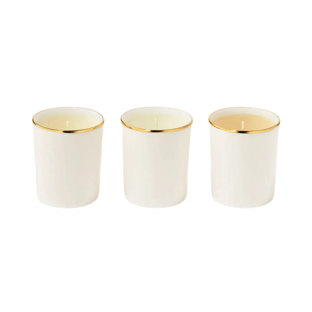 AERIN Mini Trio Candle Set in Cream