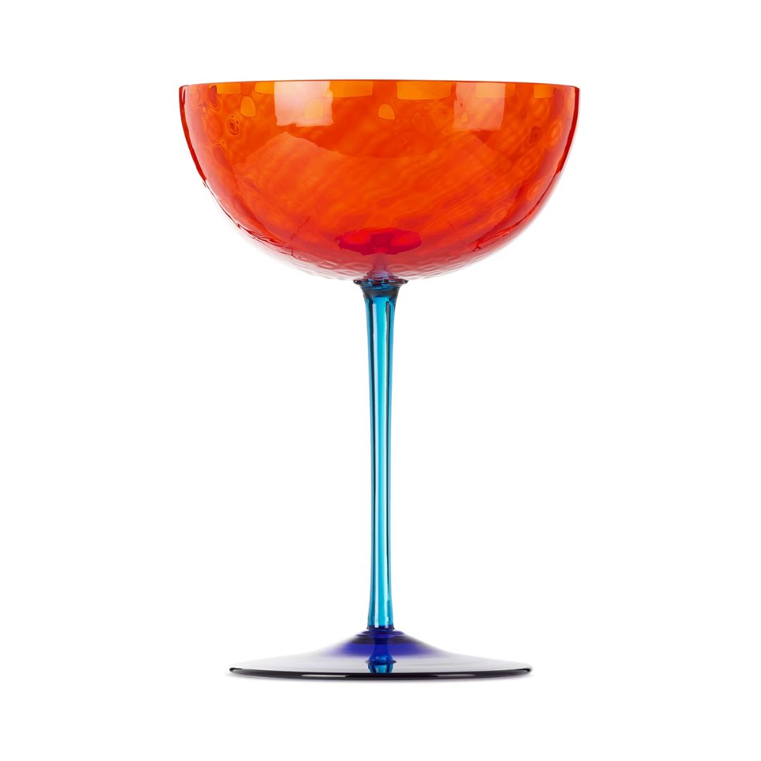 DOLCE & GABBANA Carretto Champagne Glass in Orange