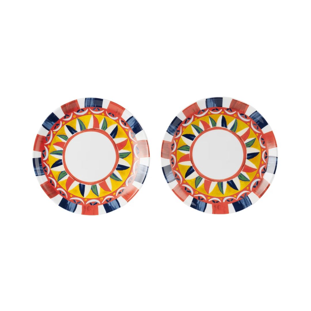 DOLCE & GABBANA Carretto Dessert Plate Set