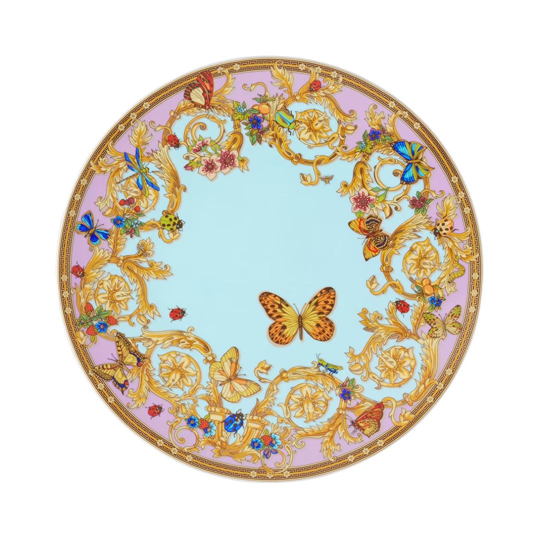 VERSACE Rosenthal 'Le Jardin' Service Plate in Blue
