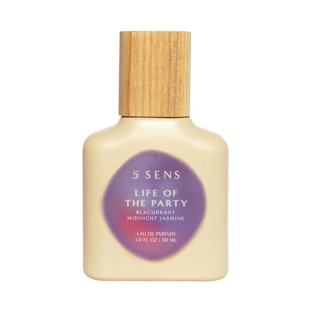 5 SENS Life of the Party blends fruity, floral, and warm notes for a vibrant, modern fragrance.
