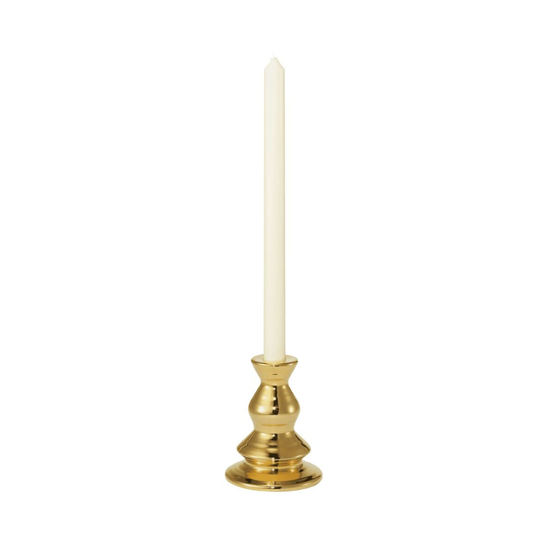 AERIN Allette 4.6" Medium Candleholder in Gold