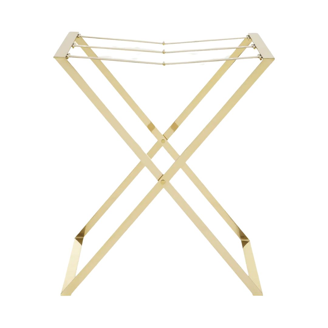 AERIN Butler Tray Stand in Gold