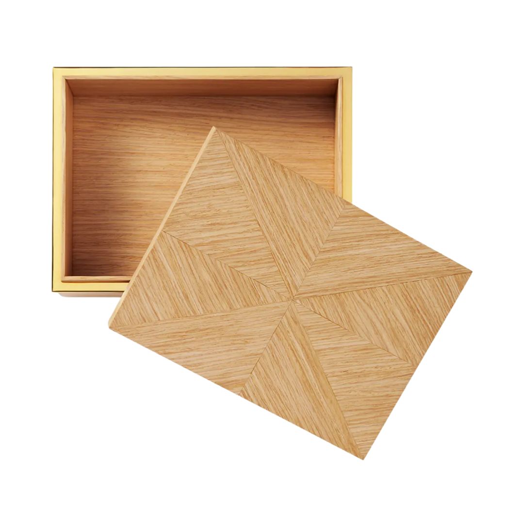 AERIN Marcello Large Box in Oak