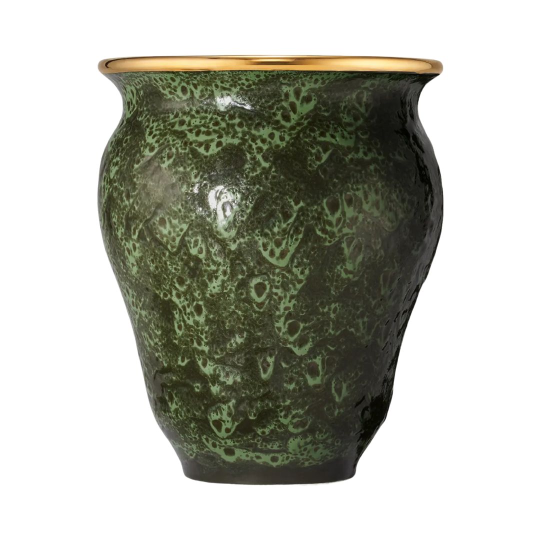 AERIN Rimara Large 11" Vase in Cypress