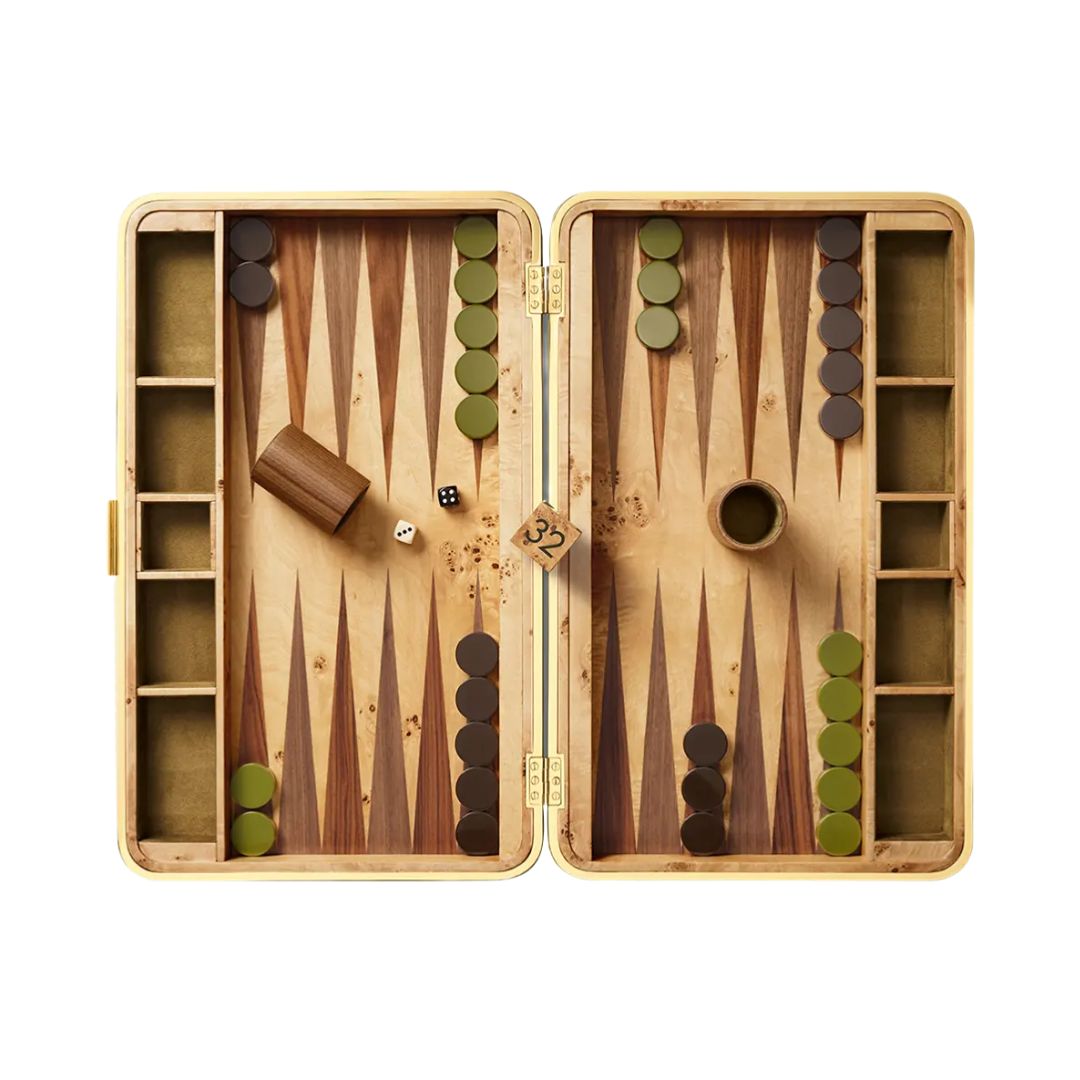 AERIN Velvet Backgammon Set