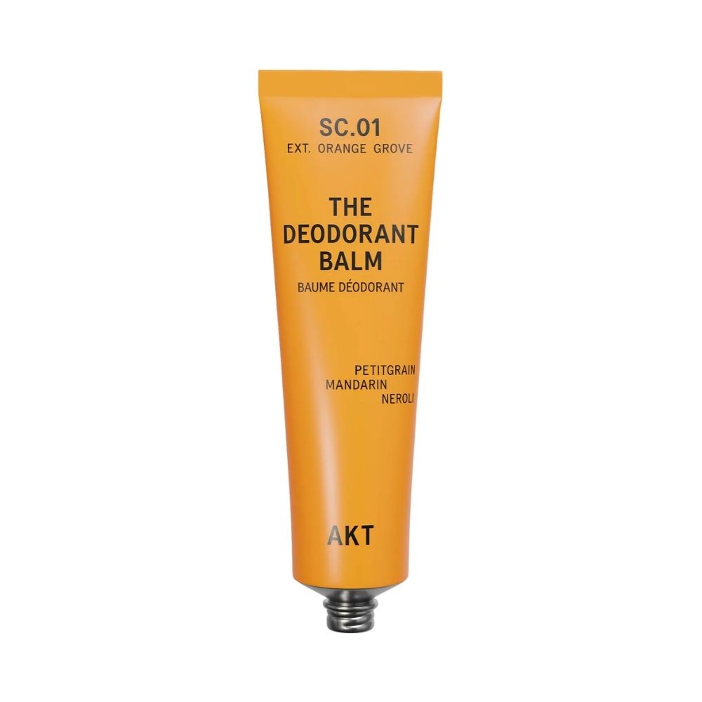 AKT LONDON The Deodorant Balm SC.01 helps control odor while keeping underarms soft, fresh, and comfortable.