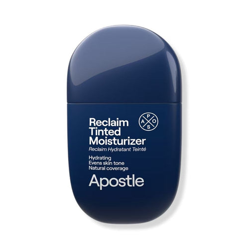 APOSTLE Reclaim Tinted Moisturizer hydrates skin with lightweight coverage and a natural-looking finish.