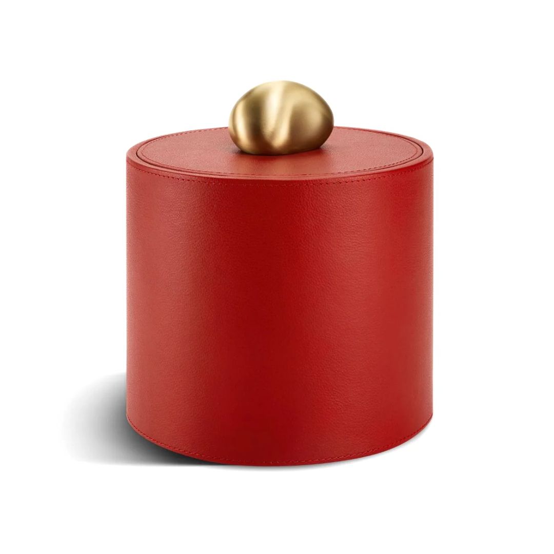 ASSOULINE Pebble Trinket Box in Red