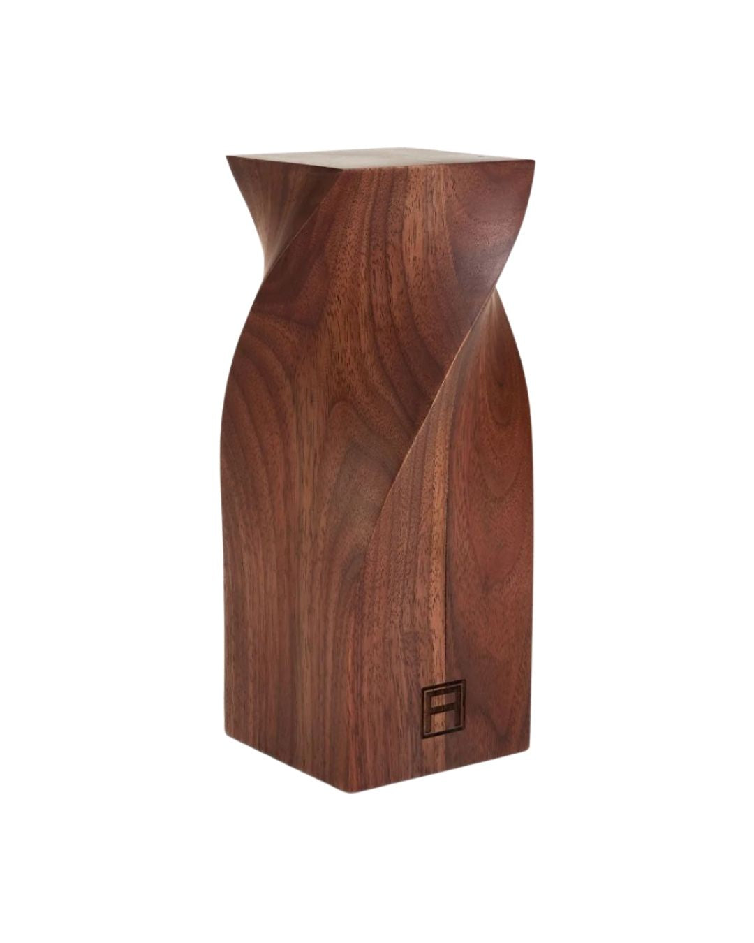 ASSOULINE Twist bookend in wood. Sculptural accent for shelves, desks, and refined interior styling.