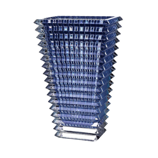 BACCARAT Eye Rectangular Vase L in Blue