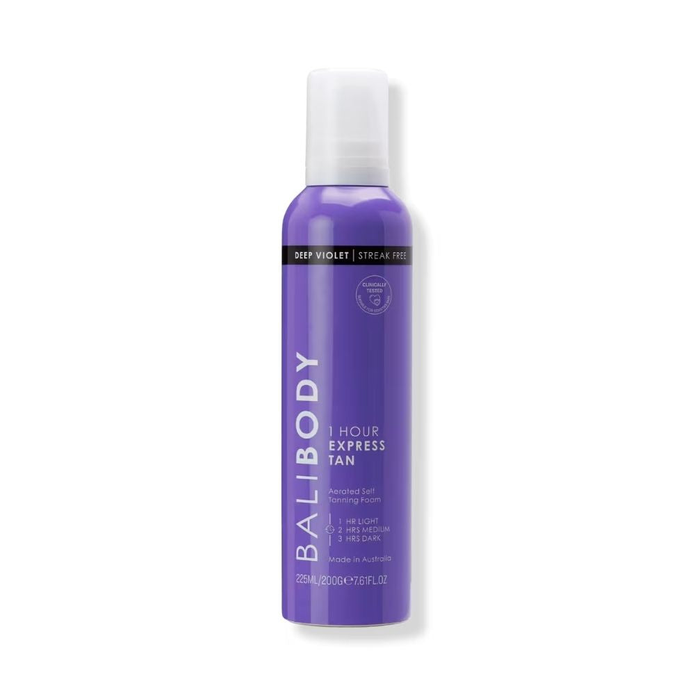 BALI BODY Deep Violet Self Tan develops a deep, natural-looking tan with a fast-developing formula.