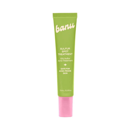 BANU 10% Sulfur Spot Treatment helps treat acne and absorb excess oil without over-drying skin.