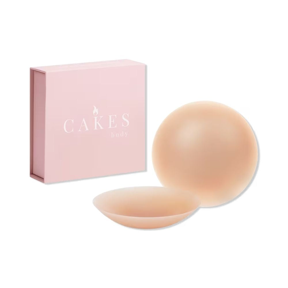 CAKES BODY Grippy CAKES Circles provide reusable, non-adhesive nipple coverage with a secure fit.
