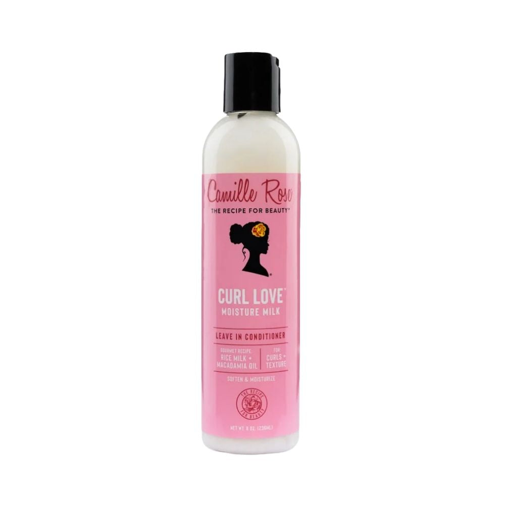 CAMILLE ROSE Curl Love Moisture Milk hydrates curls, reduces frizz, and enhances softness and definition.