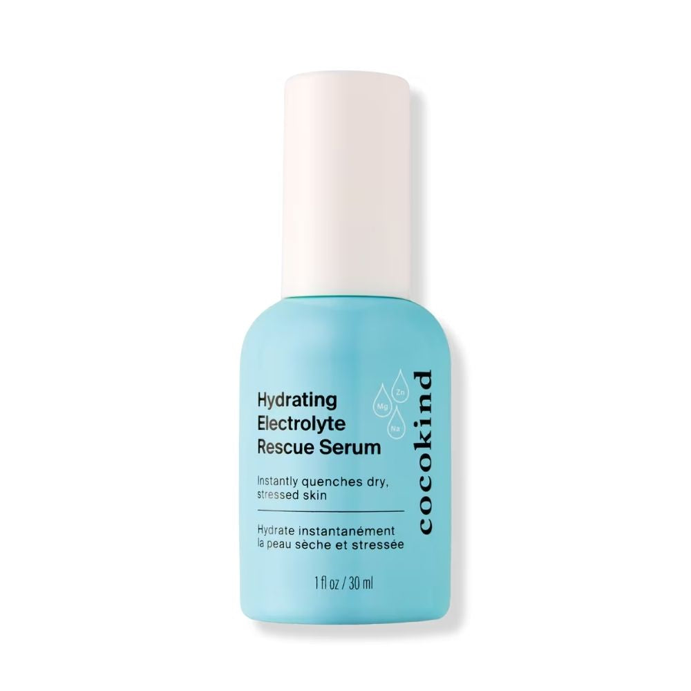 COCOKIND Electrolyte Rescue Serum hydrates skin and helps support the moisture barrier.
