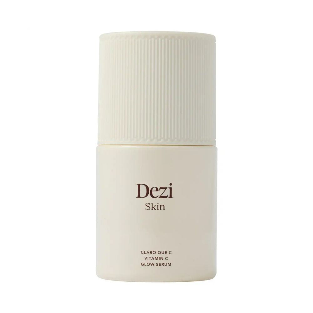 DEZI SKIN Claro Que C Serum brightens skin and helps improve the appearance of uneven skin tone.