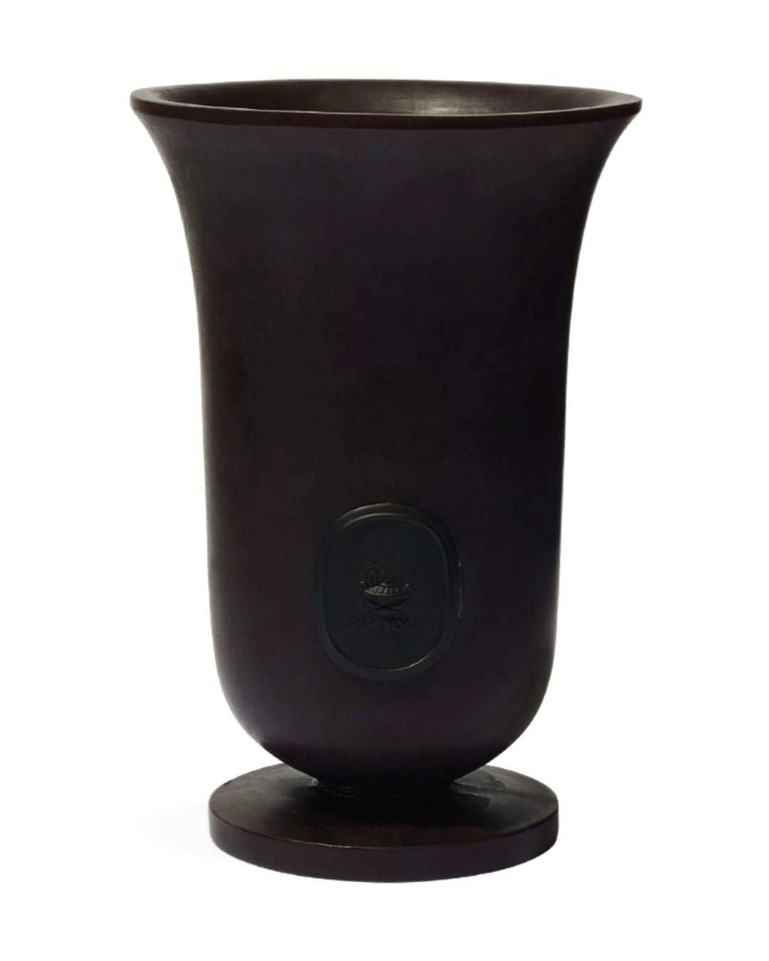 DIPTYQUE Medicis vase in black. Sculptural ceramic accent for tables, consoles, and refined interiors.