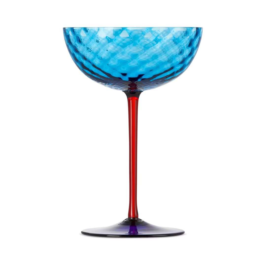 DOLCE & GABBANA Carretto Champagne Glass in Blue