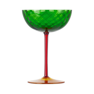 DOLCE & GABBANA Carretto Champagne Glass in Green