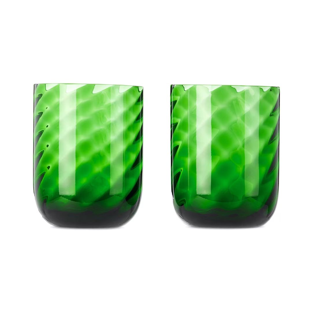 DOLCE & GABBANA Carretto Water Glass Set in Green