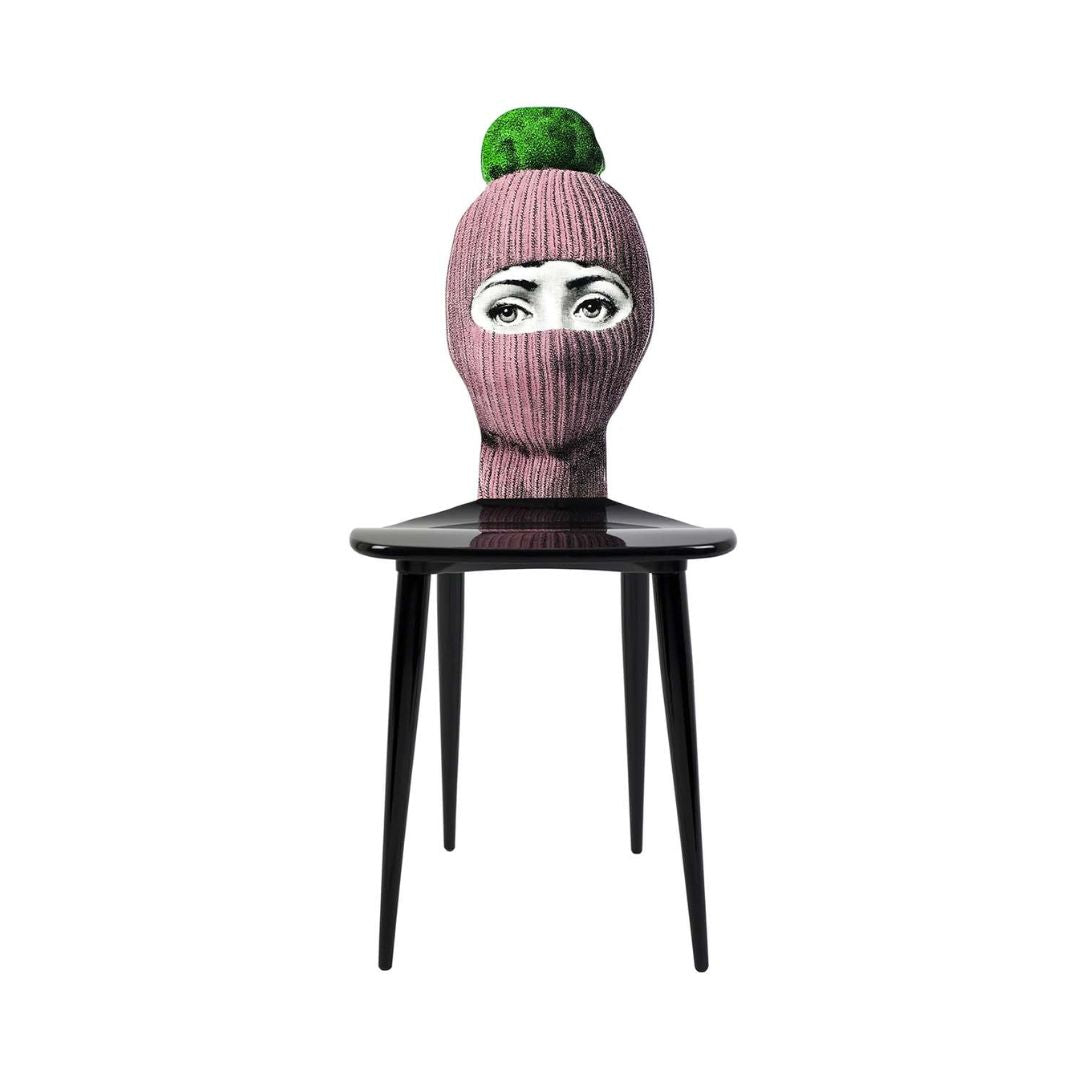 FORNASETTI Lux Gstaad Chair in Pink, Green & Black