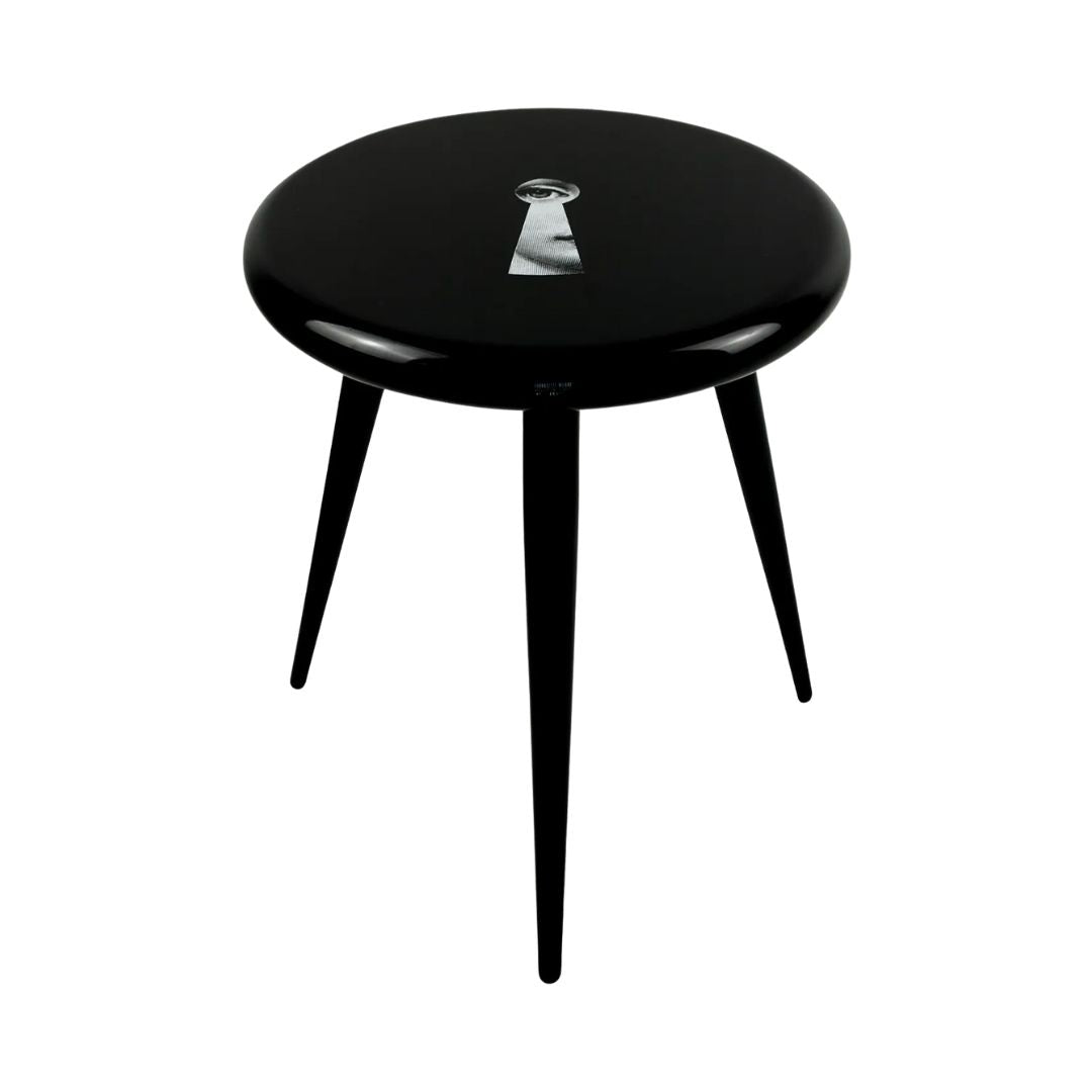FORNASETTI Serratura Stool in Black & White