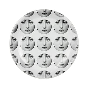 FORNASETTI Tema e Variazioni N.197 Round Ashtray in White