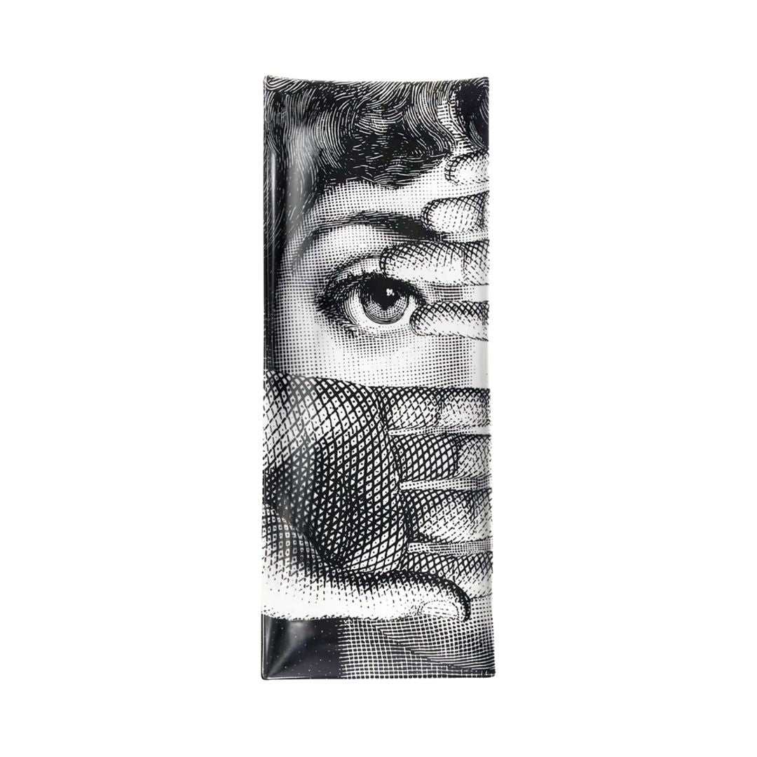 FORNASETTI Tema E Variazioni n.154 Rectangular Tray in White & Black
