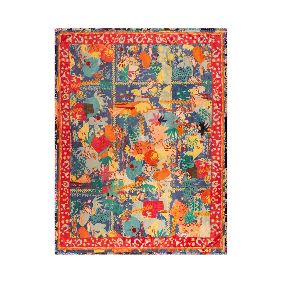 JOHNNY WAS Travel Blanket in Liberty Scarf