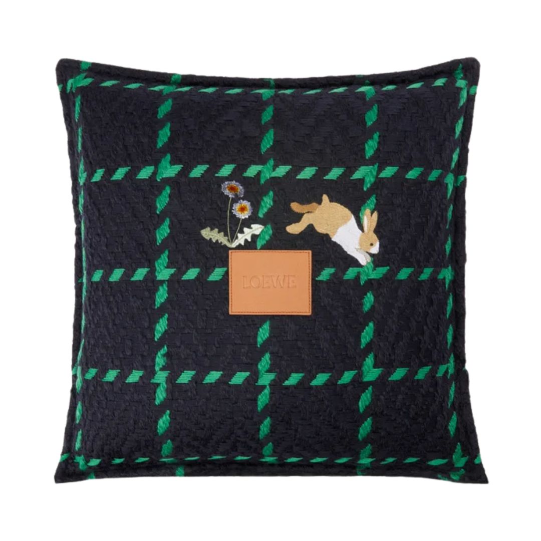 LOEWE Bunny Cushion in Wool and Cashmere