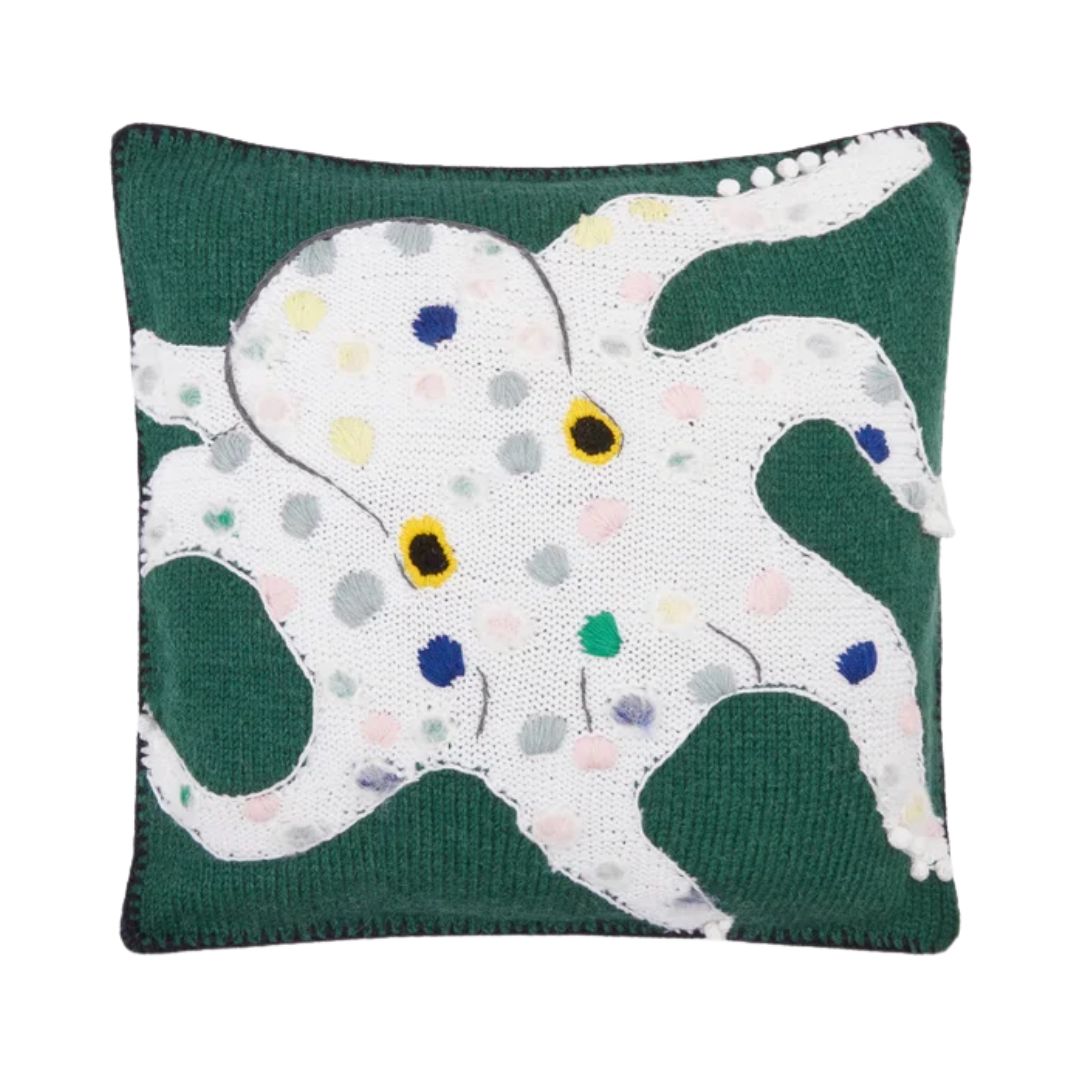 LOEWE Octopus Cushion in Wool
