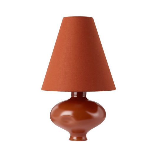 LOS OBJETOS DECORATIVOS Conical Glass II Lamp in Red