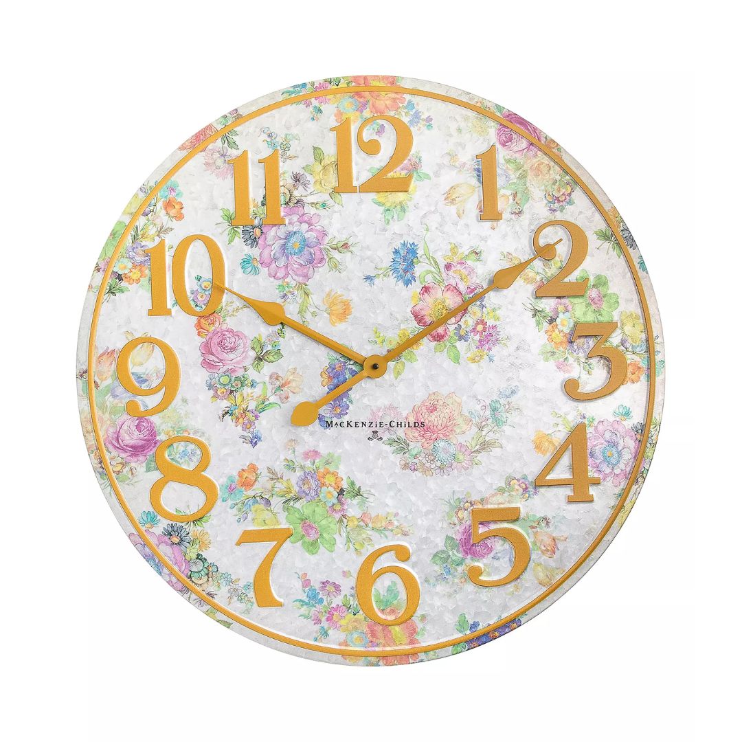 MACKENZIE-CHILDS Flower Market Outdoor Wall Clock