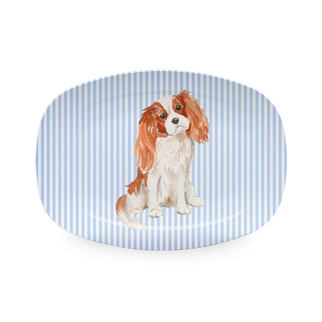 MARIPOSA Woof Woof Best Friends Cavalier King Platter