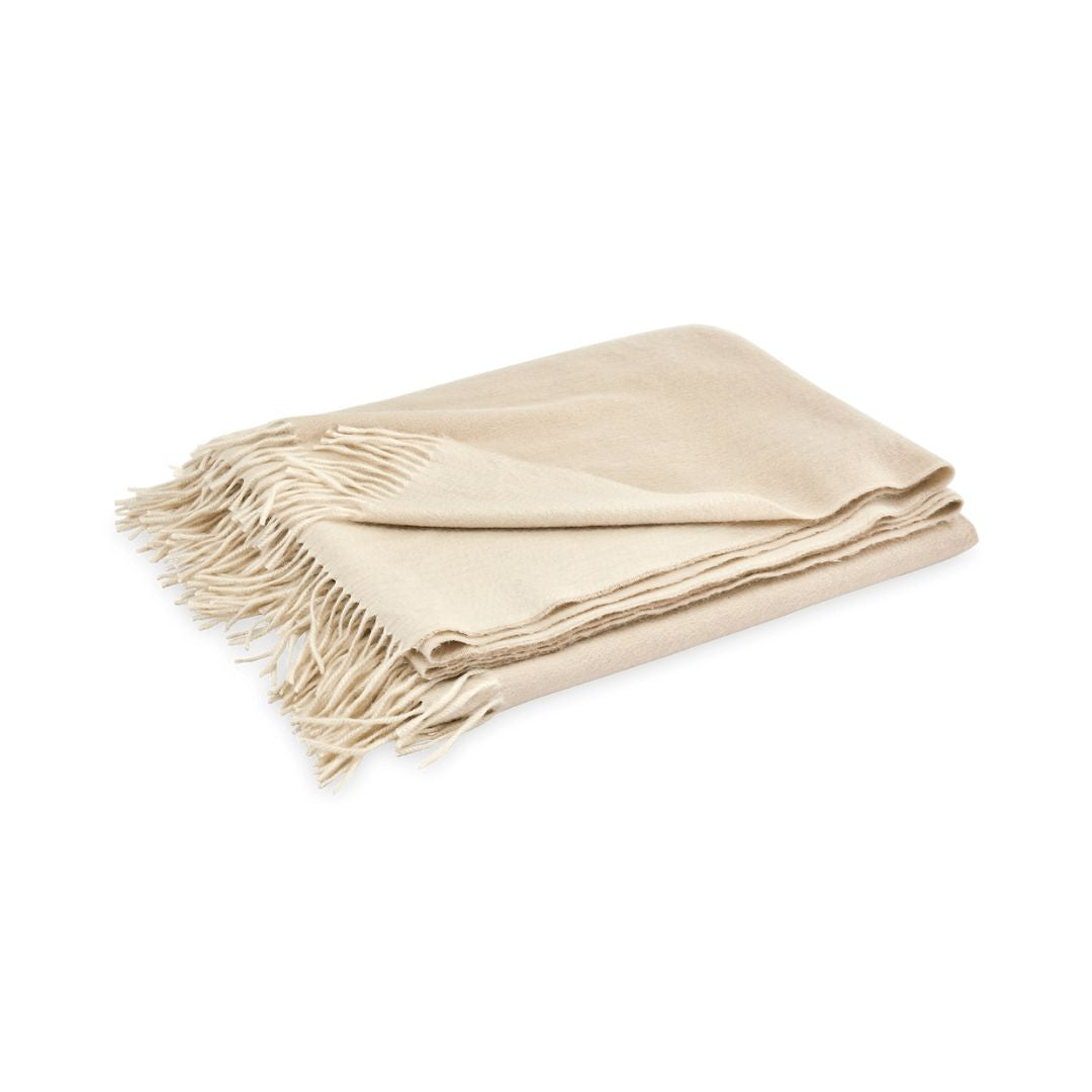 MATOUK Paley Throw in Bone & Parchment