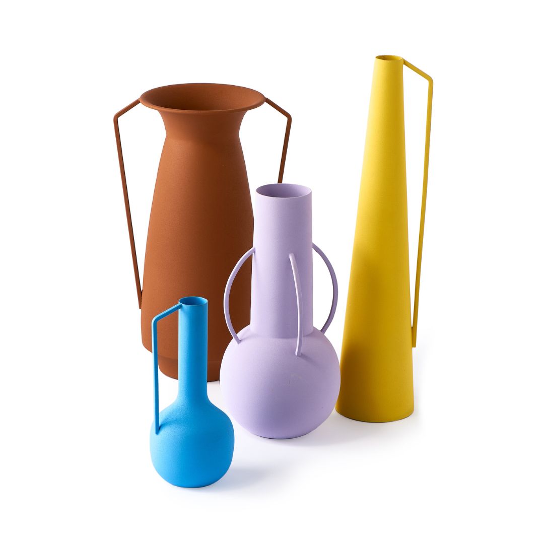 POLSPOTTEN Set-of-Four Roman Iron Vases