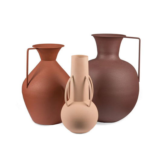 POLSPOTTEN Set-of-Three Roman Iroon Vases