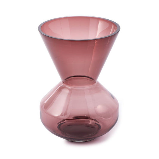 POLSPOTTEN Thick Neck Glass Vase in Purple