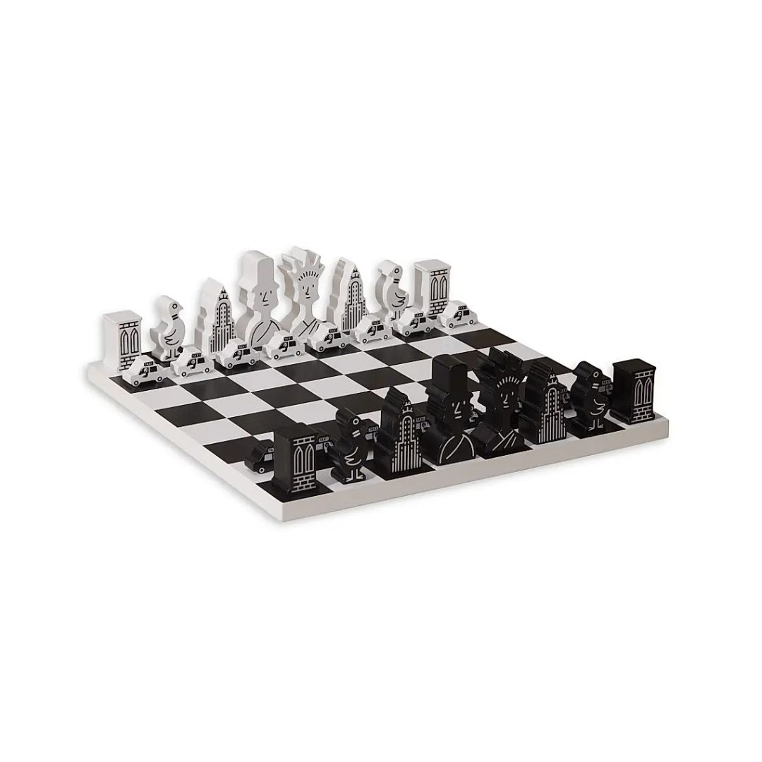 PRINTWORKS x The New Yorker NYC Chess in Black & White