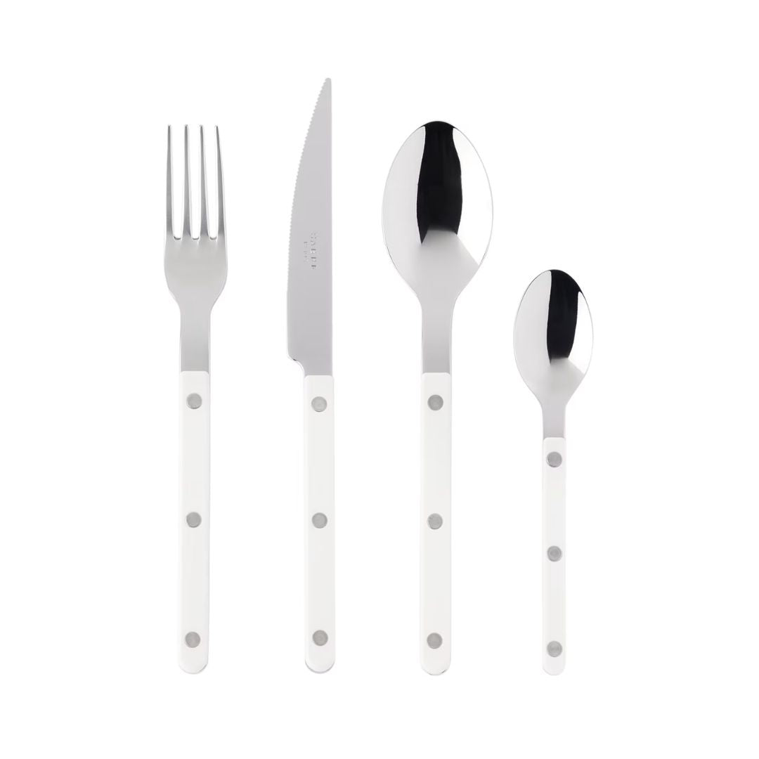 SABRE Bistrot Brilliant Flatware Set 24 pcs in White