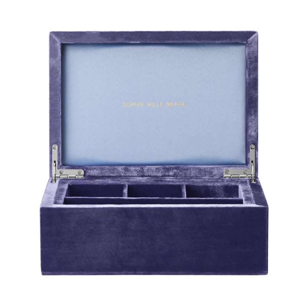 SOPHIE BILLE BRAHE Tresor Grande Large Jewelry Box in Tulipe Violette