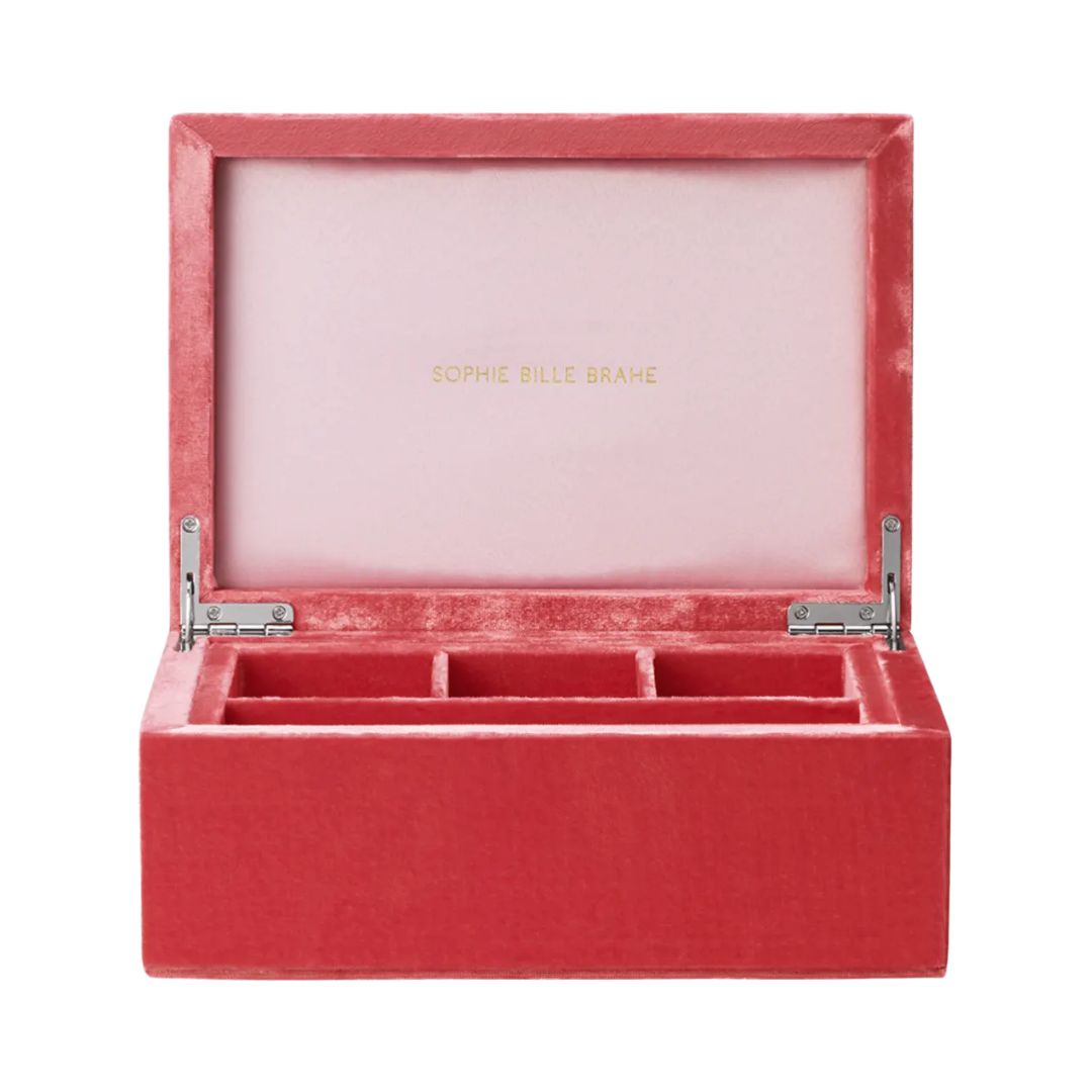 SOPHIE BILLE BRAHE Tresor Grande Large Jewelry Box in Tulipe Rouge