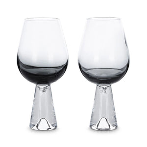 TOM DIXON Tank Set Of Two Wine Glasses in Black