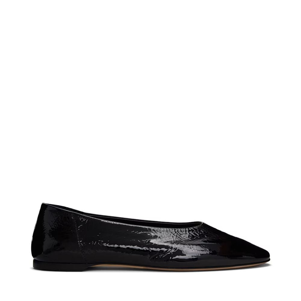 TOTEME Slip Naplack Ballerina Flats - Black