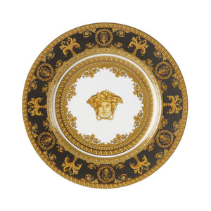 VERSACE Rosenthal I Heart Baroque Bread Plate in Black