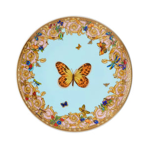 VERSACE Rosenthal 'Le Jardin' Bread Plate in Blue